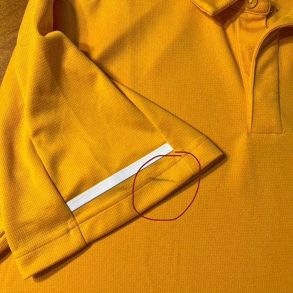 ADIDAS Climalite Golden Yellow Polo Golf Athletic shirt Loose Fit Men's XL vents - Picture 9 of 9